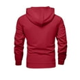 thumbnail image 4 of Men's Tracksuit 2 Piece Set Hoodie Sweatsuits Athletic Jogging Suits Casual Sports Outfits Red L, 4 of 4