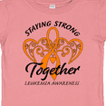 thumbnail image 4 of Inktastic Leukemia Awareness Staying Strong Together and Orange Ribbon Boys or Girls Baby T-Shirt, 4 of 5