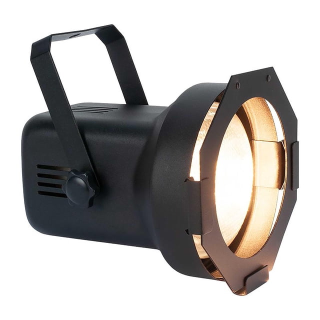 Eliminador Par Can Par38el de metal negro con incandescente de 150 W