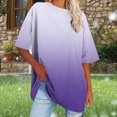 thumbnail image 5 of 2025 Oversized T Shirts Women's Plus Size Tees Casual Half Sleeve V Neck Shirt Summer Loose Comfy Basic Tunic Tops, 5 of 7