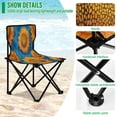 thumbnail image 4 of Folding Chair Camping Chair For Camping Picnicking Outdoor Beach and Travel Vibrant Digital Sunflower Painting, 4 of 8