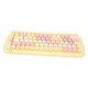 thumbnail image 1 of Lindo teclado y mouse combinado teclado inalámbrico de 84 teclas de colores mixtos con tecla redonda mouse para juegos de 1600DPI mini teclado y mouse combinado PARA Niñas ANGGREK Otros, 1 of 8