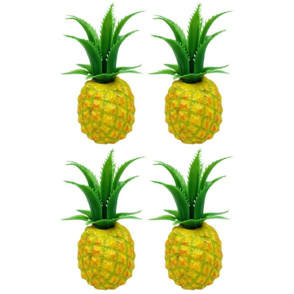 Set of 2 Fake Fruit Slices Faux Small Size Pineapple Model