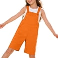 thumbnail image 3 of Coerni Little Boys Girls Twill Shortalls Toddler Kids Summer Bib Overall Shorts Straight Leg Loose Fit Cotton Short Overalls Romper, 3 of 9