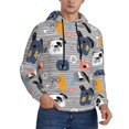thumbnail image 2 of Wukai Dog Print Men Hoodies Fleece Sweatshirts Long Sleeve Sweaters Pullover Fall Outfits Winter Clothes-3X-Large, 2 of 7