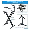 thumbnail image 5 of Adjusted Electronic Piano Second Tiers Stand Piano Keyboard Stand, 5 of 5