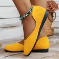 thumbnail image 6 of Sngxgn Flats Shoes Women Comfortable Women's Flats(Yellow,37), 6 of 7