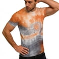 thumbnail image 6 of ATENAR Womens Shirts Short Sleeve Shirts Summer Breathable Tops Orange 2XL, 6 of 9