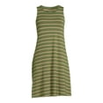 thumbnail image 4 of Time and Tru Women's Sleeveless Knit Swing Dress, Sizes XS-XXXL, 4 of 5