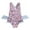 Z04-Pink, variant on MUXiin 3t Swimsuit Girls One Piece Halter Polka Dot Swim Dress Quick Dry Comfortable Fit Beach Vacation Outfit Stretchy Swimsuit for Young Girls