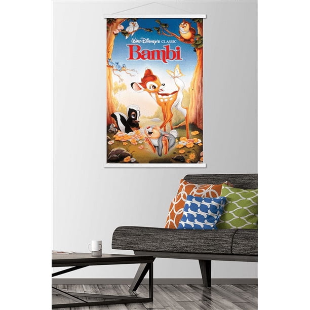 Disney Bambi - One Sheet Wall Poster with Wooden Magnetic Frame