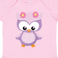thumbnail image 4 of Inktastic Cute Pink and Purple Owl Girls Baby Bodysuit, 4 of 5