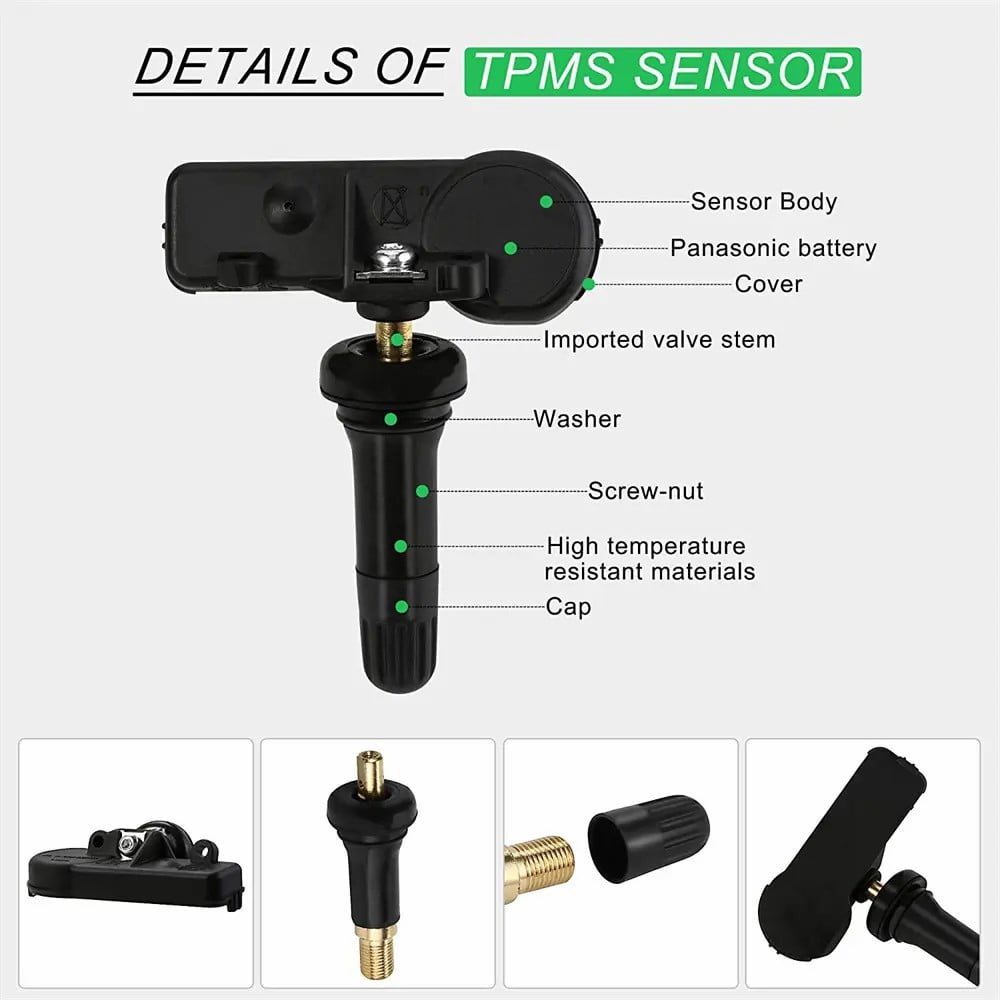 4 Pcs GM OEM New TPMS Tire Pressure Monitoring Sensors for Chevy GMC 13586335