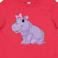 thumbnail image 4 of Inktastic Cute Purple Hippo Girls Baby T-Shirt, 4 of 5