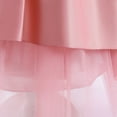 thumbnail image 6 of WUANDIXFA Toddler Girl Tutu Dress Long Sleeve Toddler Girl Dress Long Sleeve Prints Princess Dress Dance Party Dresses Clothes Flower Girl Dress Back to School Dress Pink,4-5 Years, 6 of 9