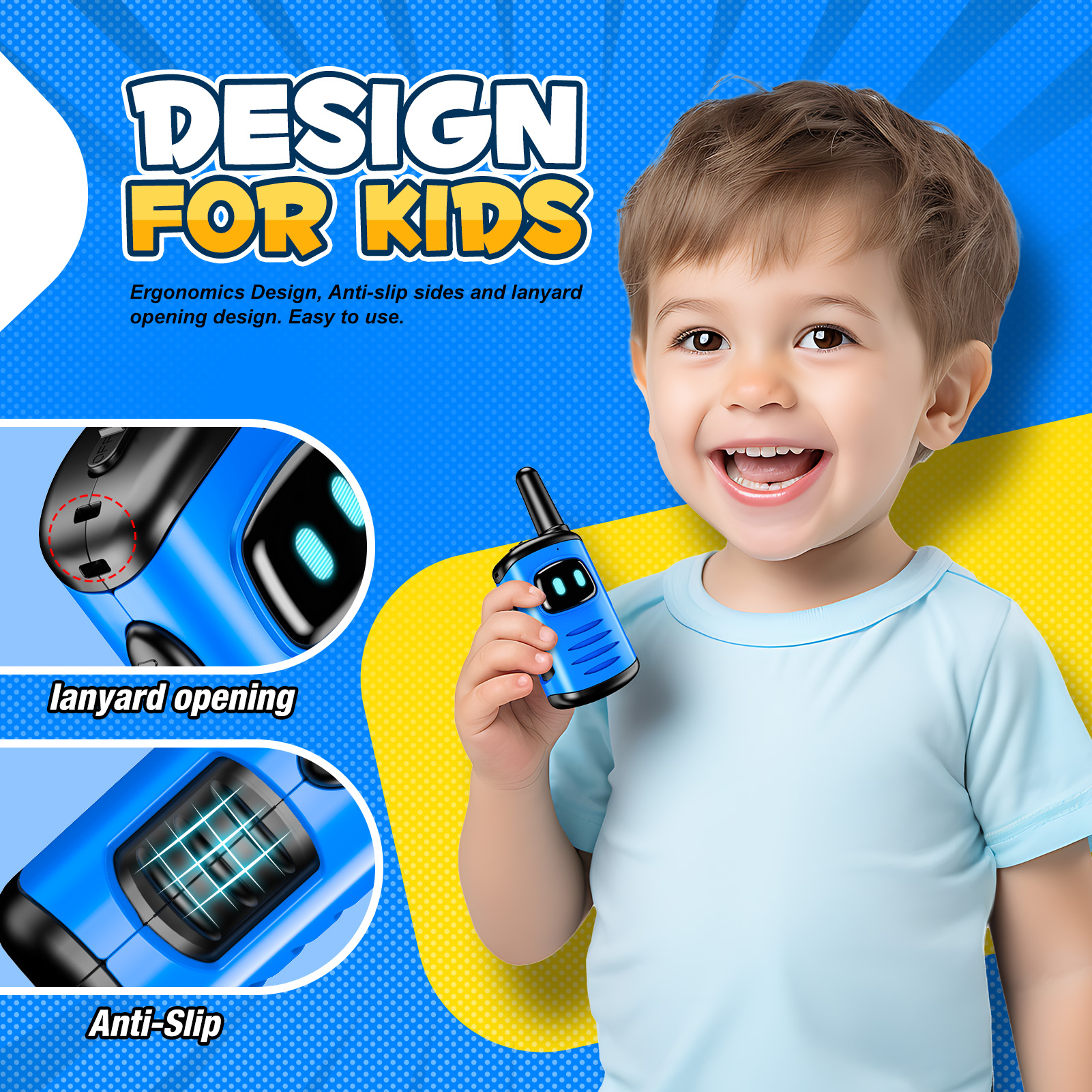 ATOPDREAM Mini Robot Walkie Talkies photo 7