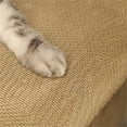 thumbnail image 6 of Pefilos 22" Cat Scratcher Pad Cardboard Condo, Reversible Rectangle Shape Stereo Pattern Cat Scratching House Bed Toy, Beige, 6 of 9