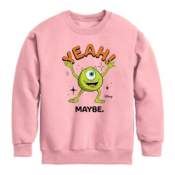 Monsters Inc. - Mike Yeah Maybe - Toddler & Youth Crewneck Fleece Sweatshirt