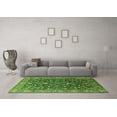 thumbnail image 3 of Ahgly Company Indoor Square Oriental Green Industrial Area Rugs, 3' Square, 3 of 4
