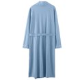 thumbnail image 4 of Mens Bathrobe Mens Pajamas Robes Sets Vertical Stripes Sets Soft Comfy Casual Loungewear Mens Robe Light Blue L, 4 of 4