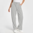 thumbnail image 6 of Ediodpoh Womens Sweatpants Oversized Wide Leg Lightweight Pants Elastic Drawstring Straight Leg Low Waisted Baggy Pants with Pockets Grey XL, 6 of 9