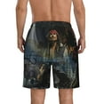 thumbnail image 4 of Pirates of the Caribbean Mens Swim Trunks Quick Dry Board Shorts with Mesh Lining, Hawaii Beach Shorts Swimwear Bathing Suits, 4 of 7