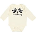 thumbnail image 3 of Inktastic I Love Racing Boys or Girls Long Sleeve Baby Bodysuit, 3 of 5