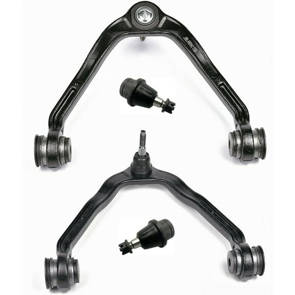 4 Pc Suspension Kit Front Left Right Upper Control Arms   Lower Ball Joints Fits select: 1999-2007 CHEVROLET SILVERADO, 2000-2006 CHEVROLET TAHOE