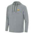 thumbnail image 2 of Men's Antigua Heather Gray Chase Elliott Spikes Quarter-Zip Pullover Hoodie, 2 of 3