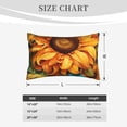 thumbnail image 4 of Xecao Deep Yellow Colorful Sunflower for Decorative Throw Pillow Case for Couch,Sofa or Bed Set,Pillow Cover for Sofa Home Decor Ideal Gift-16"x24", 4 of 6