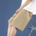 thumbnail image 4 of JIUKE Mens Workout Shorts Drawstring Elastic Waist Flowy Sweat Short Plus Size Casual Solid Color Breathable Shorts, 4 of 4