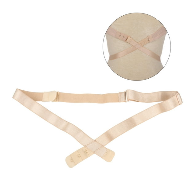 Low Back Bra Strap Converters Extender with 3 Hooks For V-Neck Backless  Dress & Shirt (Skin-color) 