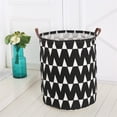 thumbnail image 3 of Tall Laundry Hamper - Large Cotton Rope Basket for Dirty Clothes, Ripple Design, 3 of 5
