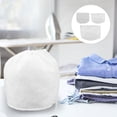 thumbnail image 3 of Bolsa de lavandería de 3 piezas, práctica bolsa de malla con cordón, organizador de ropa, color blanco, 3 of 7