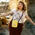 thumbnail image 4 of Nickelodeon Bag, Crossbody, SpongeBob SquarePants, Biting Lip Expression, Yellow, Vegan Leather, 4 of 6