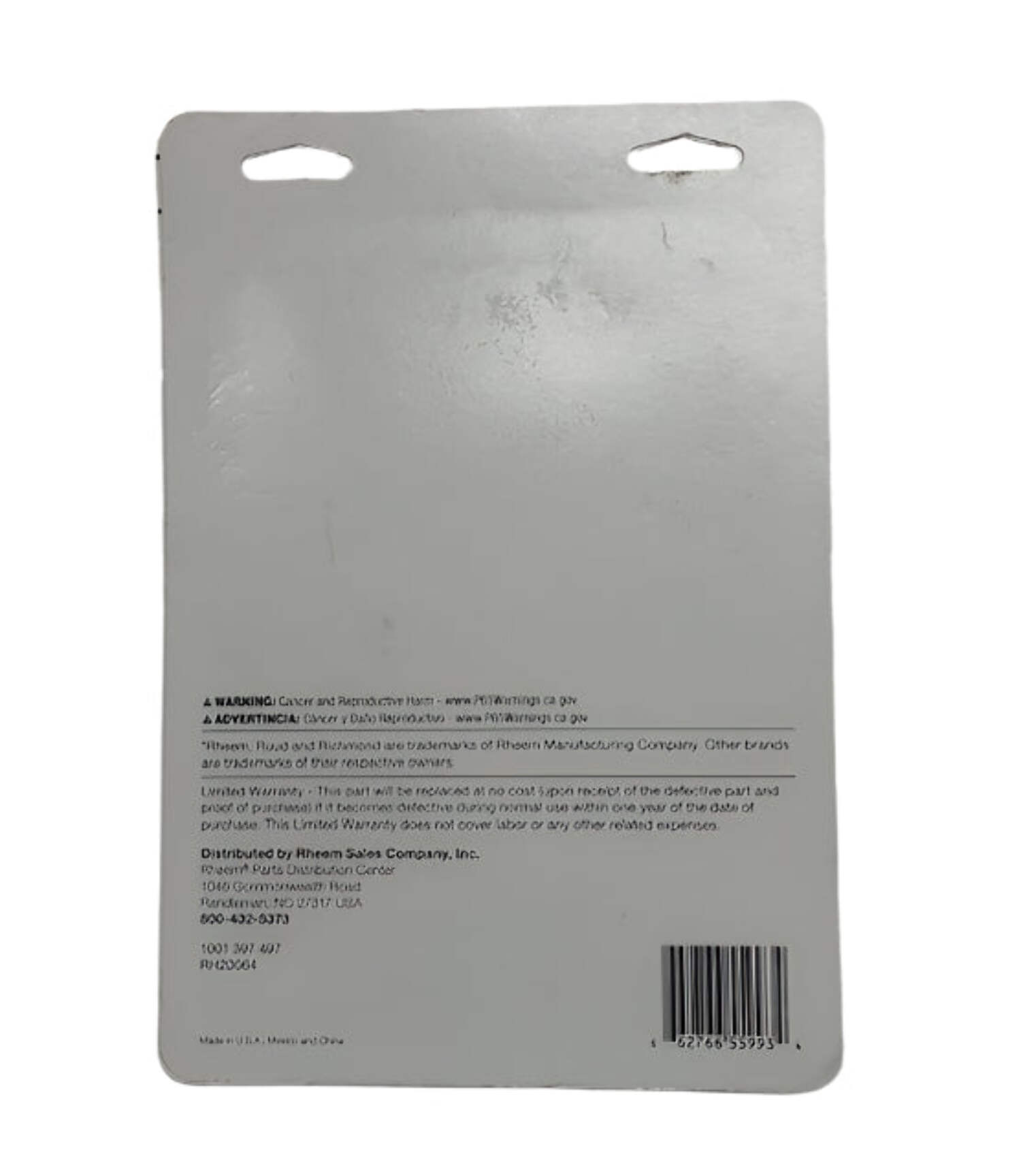 Rheem Gasket Replacement Kit with Thermocouple for FVIR Water Heater