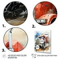 thumbnail image 3 of Designart "Heavy Duty Hauler Red Semi Truck I" Truck Floater Framed Wall Art Living Room, 3 of 7