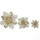 thumbnail image 3 of 12 Pieces Glitter Christmas Tree Decoration, Christmas Tree Decoration Ornament Christmas Flower Decor, Christmas Tree Pendant (White, 16 cm), 3 of 3