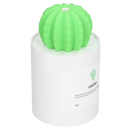 

Cactus Humidifiers USB Power Supply Desktop Humidifier Practical Beautiful Deeply Moisturizing For Office For Travel For Home White