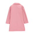 thumbnail image 4 of Girls Trench Coat Single Breasted Long Dress Coat Winter Windbreaker With Side Pockets, 4 of 6