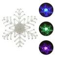 thumbnail image 1 of 5 luces LED de copo de nieve para ventana con ventosa, coloridas, para decoración de pared y ventana para fiestas navideñas., 1 of 9