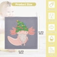 thumbnail image 2 of SKYSONIC 3 PCS Cute Axolotl Santa Baby Muslin Washcloths, Christmas Tree Face Towel Burp Cloths Ultra Soft Absorbent Cotton Bath Wipes Towels for Newborn Boys Girls, 2 of 7