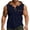 Navy, variant on Guluxicc Mens Hooded Tank Tops Drawstring Button Sleeveless Workout Muscle Shirt Summer Outdoor Casual Top with Pocket