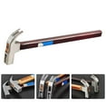 thumbnail image 1 of FUTUREORYY 1Pack Nailing Hammer Steel Coffee Anti-slip Handle DIY Projects, 1 of 6