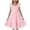 czb# Pink384, variant on Kids Girls Summer Dresses Ruffle Sleeves A-Line Solid Color Tiered Lightweight Elegant Round Neck Pullover Chiffon Dress With Belt Party Casual Flowy Cozy Dailywear,Green,13-14 Years