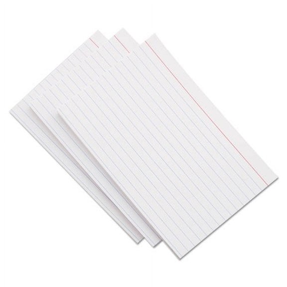 Ruled Index Cards, 3 X 5, White, 100/pack | Bundle of 2 Packs