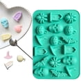 thumbnail image 4 of SeekLGT Halloween Silicone Molds for Chocolate Candy, 3D Pumpkin Witch Hat Silicone Mold Non Stick Flexible Baking Mold for Candy Chocolate Fondant Jelly Ice Resin Craft DIY Halloween Party,1 Pc, 4 of 7