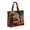 2#Tote HandBag, variant on Clearance Volra Hippie Journey Quilted Tote HandBags, Books and Flowers Quilted Print HandBag for Camping Trailer Travel Tote Women Overnight Weekender Vintage HandBag