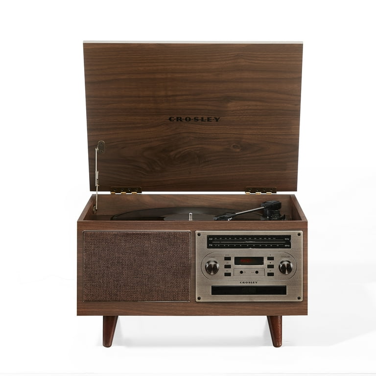 Crosley Serenade 8-In-1 Bluetooth Vinyl Record Player, 3-Speed