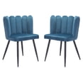 thumbnail image 2 of ZUO Adele Dining Chair (Set of 2) Blue, 2 of 9